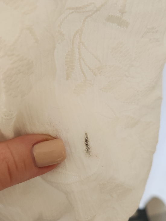 Wild Fable White Embroidered Flowy Milk Maid Top Bishop Sleeved Dress L - Picture 9 of 11